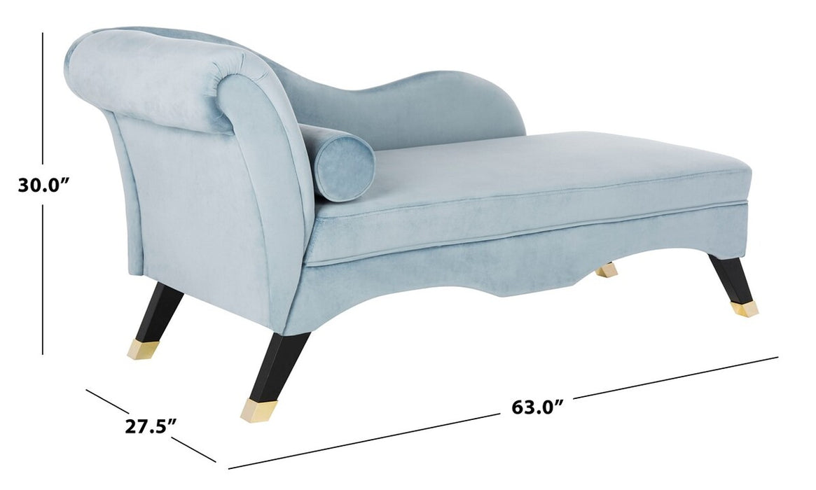 Caiden Retro Chic Velvet Chaise - Cool Stuff & Accessories