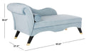 Caiden Retro Chic Velvet Chaise - Cool Stuff & Accessories