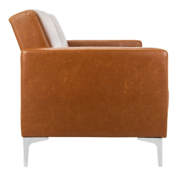 Chelsea Foldable Futon Bed/Cognac