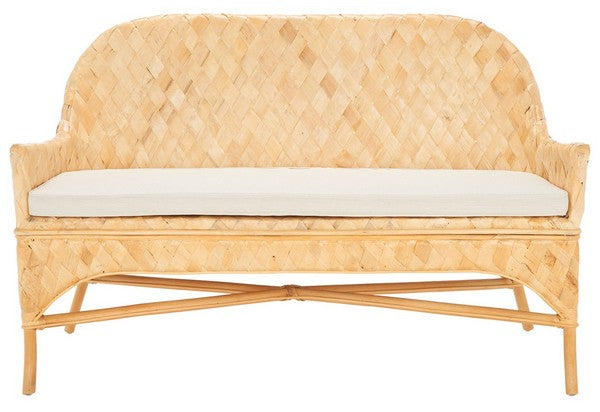 Chorus Woven Sofa Bench/Natural White