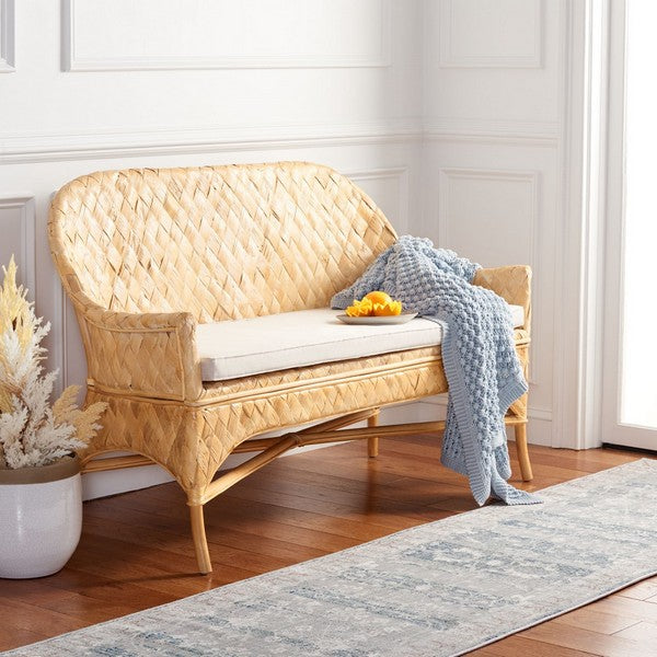 Chorus Woven Sofa Bench/Natural White