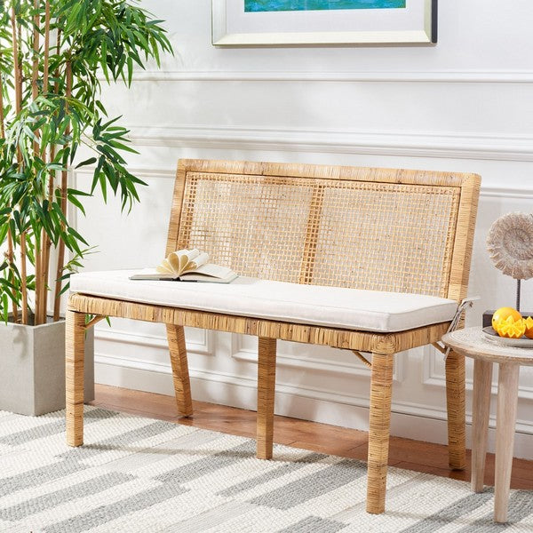 Civility Antique Webbing Sofa Bench