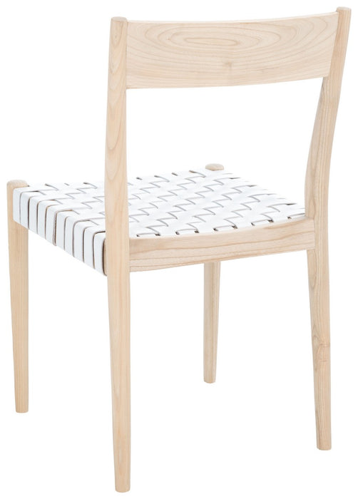 Eluned Leather Dining Chair/White - Cool Stuff & Accessories