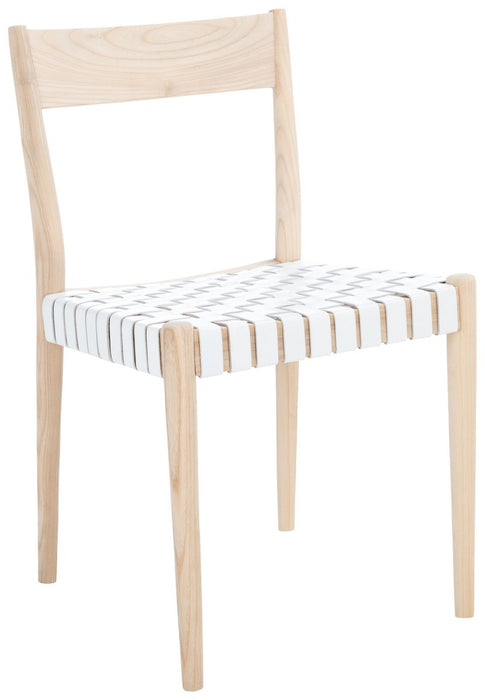 Eluned Leather Dining Chair/White - Cool Stuff & Accessories