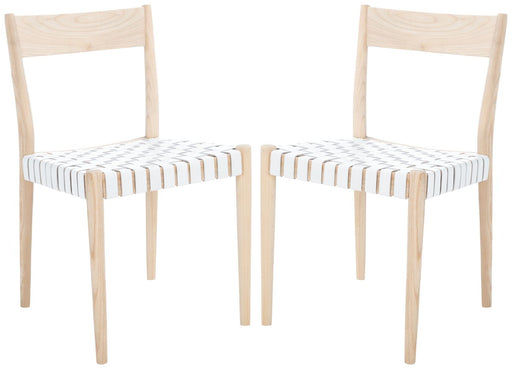 Eluned Leather Dining Chair/White - Cool Stuff & Accessories