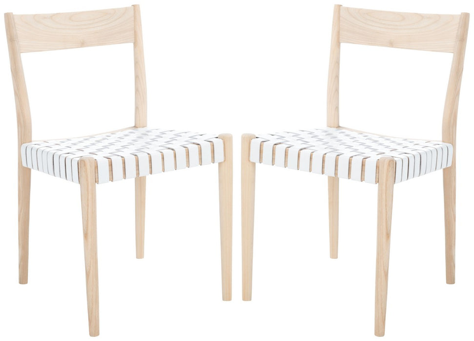 Eluned Leather Dining Chair/White - Cool Stuff & Accessories