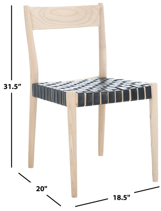 Eluned Leather Dining Chair/Black - Cool Stuff & Accessories
