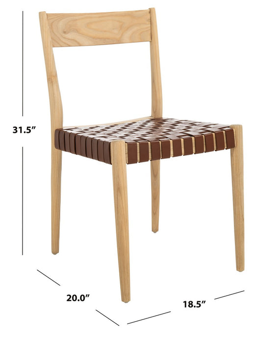 Eluned Leather Dining Chair/Cognac - Cool Stuff & Accessories