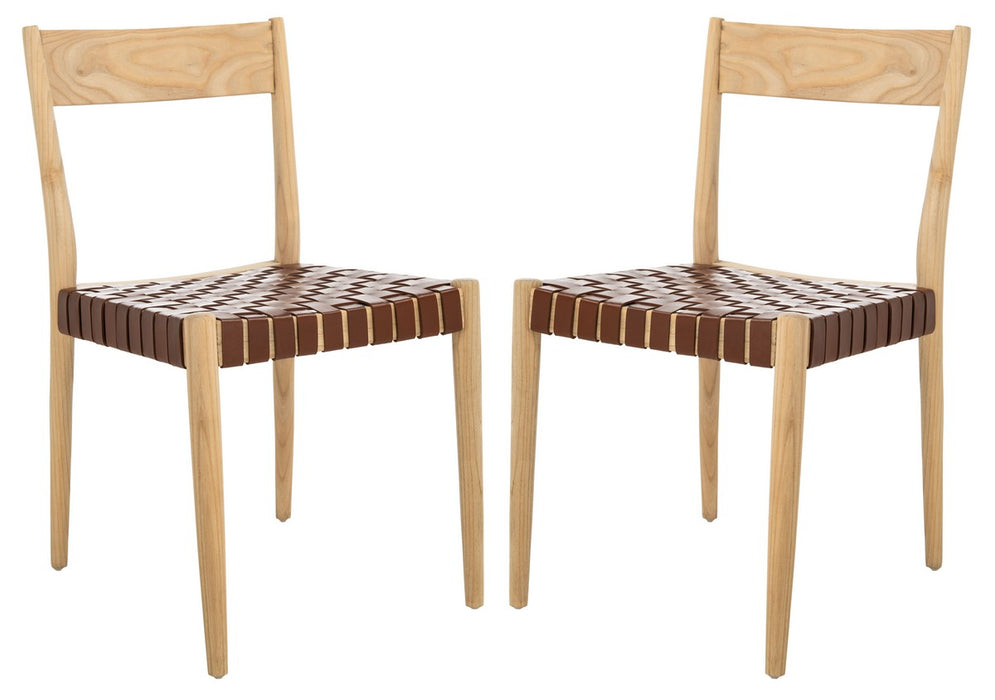 Eluned Leather Dining Chair/Cognac - Cool Stuff & Accessories
