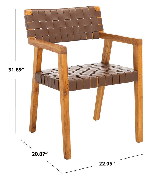 Cire Leather Dining Chair/ Cognac - Cool Stuff & Accessories