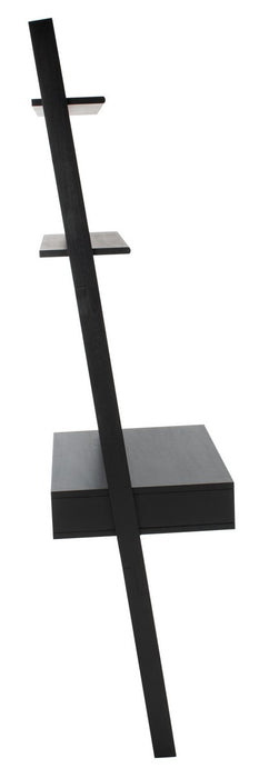 Kamy 2 Shelf Leaning Desk/ Black - Cool Stuff & Accessories