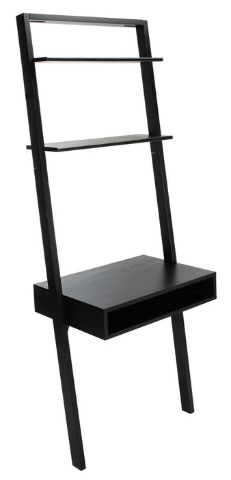 Kamy 2 Shelf Leaning Desk/ Black - Cool Stuff & Accessories