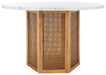 Danez Cane Dining Table/Faux White - Cool Stuff & Accessories