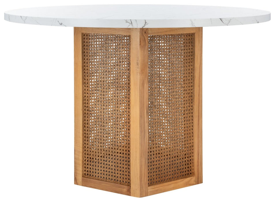 Danez Cane Dining Table/Faux White - Cool Stuff & Accessories