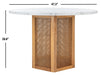 Danez Cane Dining Table/Faux White - Cool Stuff & Accessories