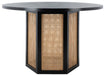 Danez Cane Dining Table/ Black Top - Cool Stuff & Accessories