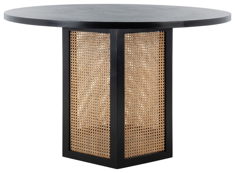 Danez Cane Dining Table/ Black Top - Cool Stuff & Accessories