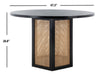 Danez Cane Dining Table/ Black Top - Cool Stuff & Accessories