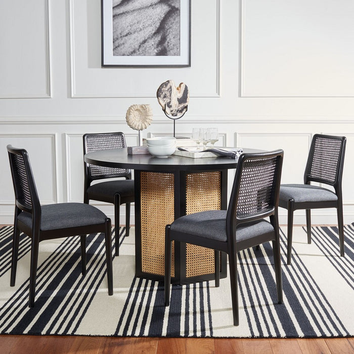 Danez Cane Dining Table/ Black Top - Cool Stuff & Accessories