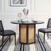 Danez Cane Dining Table/ Black Top - Cool Stuff & Accessories