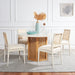 Danez Cane Dining Table/ White Top Natural Base - Cool Stuff & Accessories