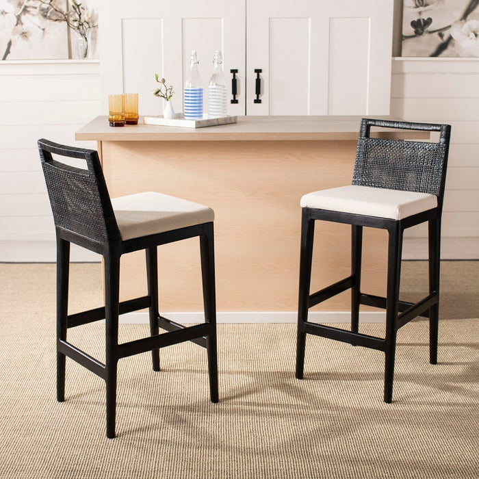 Darin Bar Stool/ Black/ White Cushion - Cool Stuff & Accessories
