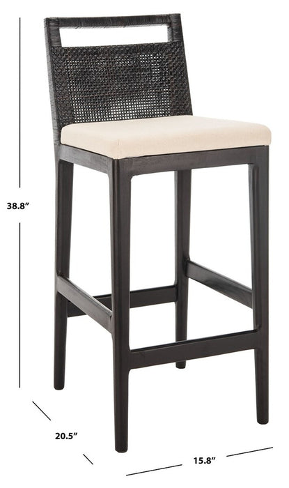 Darin Bar Stool/ Black/ White Cushion - Cool Stuff & Accessories