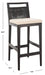 Darin Bar Stool/ Black/ White Cushion - Cool Stuff & Accessories