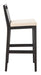 Darin Bar Stool/ Black/ White Cushion - Cool Stuff & Accessories