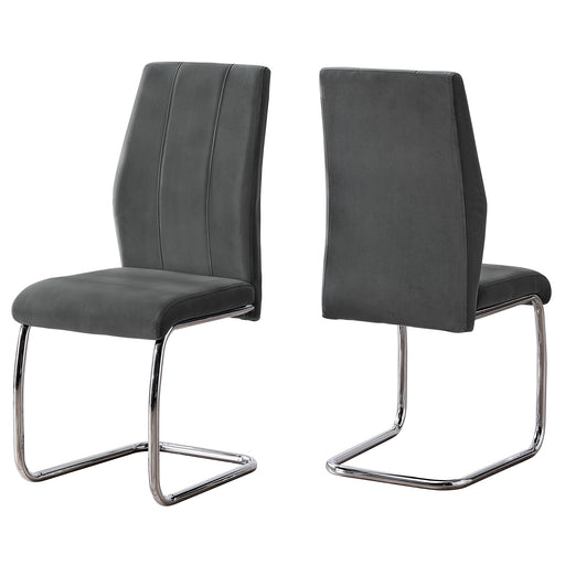 Dark Grey Velvet Dining Chair Set of 2 - Cool Stuff & Accessories