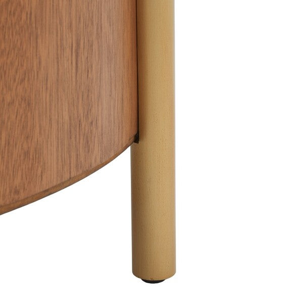 Diangela Round Coffee Table/Natural Gold
