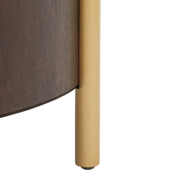 Diangela Round Coffee Table/Dark Oak