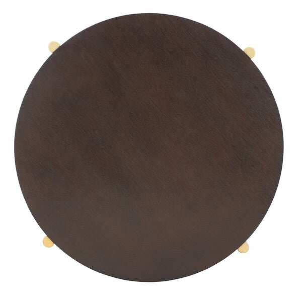 Diangela Round Coffee Table/Dark Oak