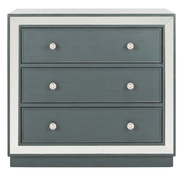 Basie 3 Drawer Chest/Steel Teal