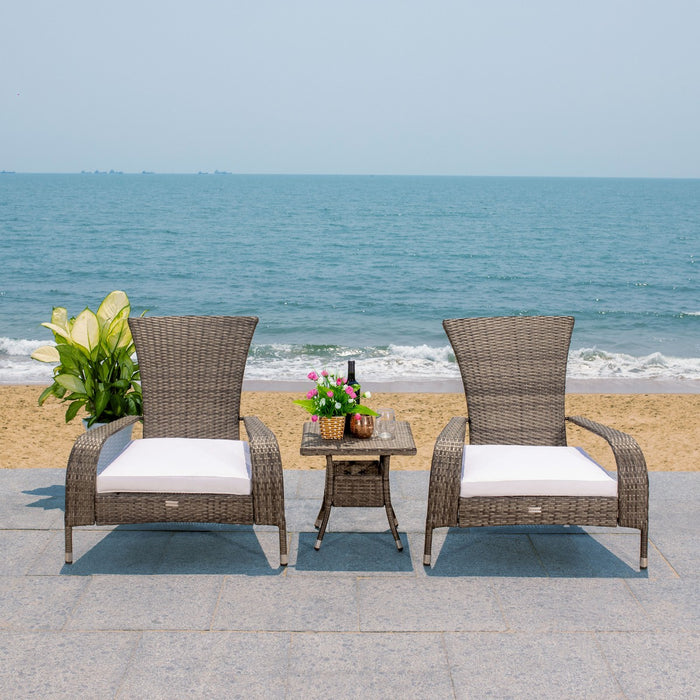 Edna 3pc Lounge Set/Grey Brown