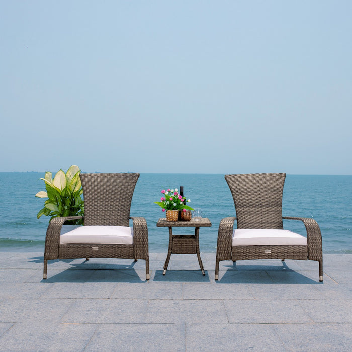 Edna 3pc Lounge Set/Grey Brown