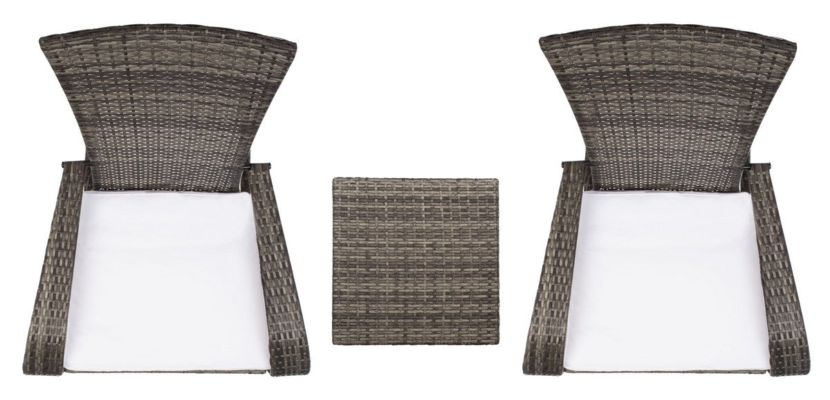 Edna 3pc Lounge Set/Grey Brown