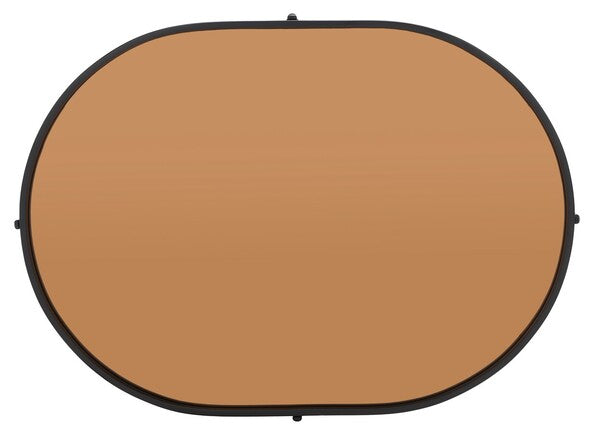 Emmerich Mirrored Coffee Table/Rose Gold/Matte Black