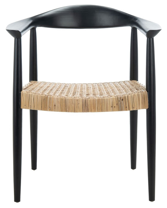 Eyre Rattan Peel Accent Chair/Black