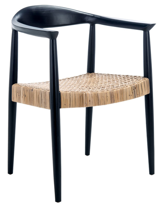 Eyre Rattan Peel Accent Chair/Black