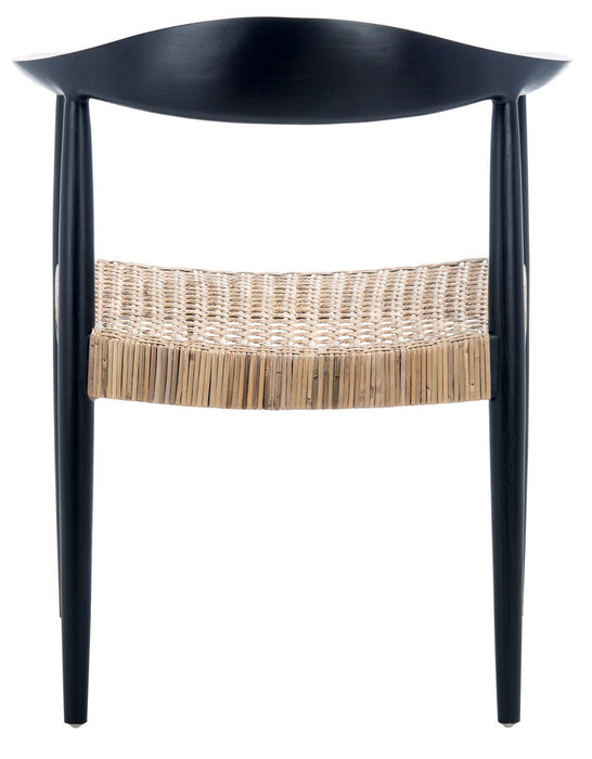 Eyre Rattan Peel Accent Chair/Black