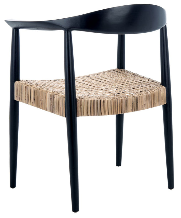 Eyre Rattan Peel Accent Chair/Black