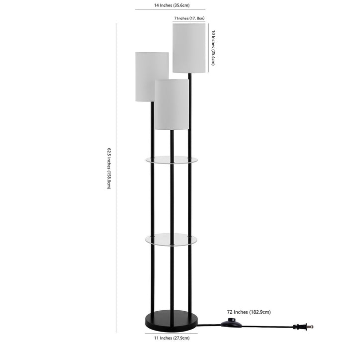 SOREN GLASS AND IRON FLOOR LAMP - Cool Stuff & Accessories