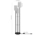SOREN GLASS AND IRON FLOOR LAMP - Cool Stuff & Accessories