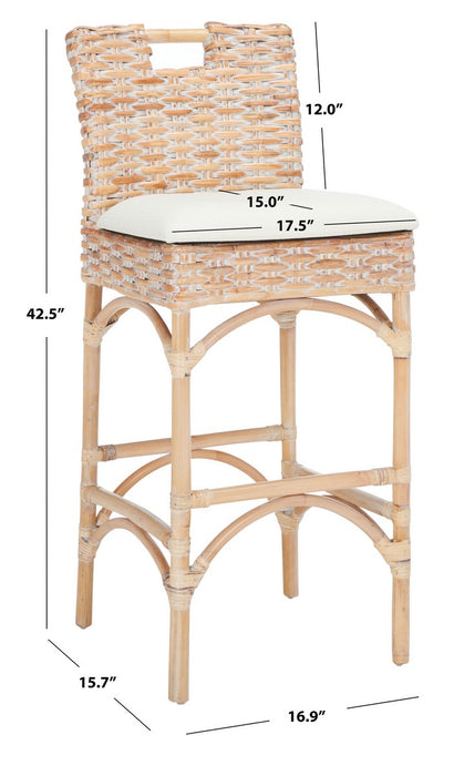 Fremont Barstool/White