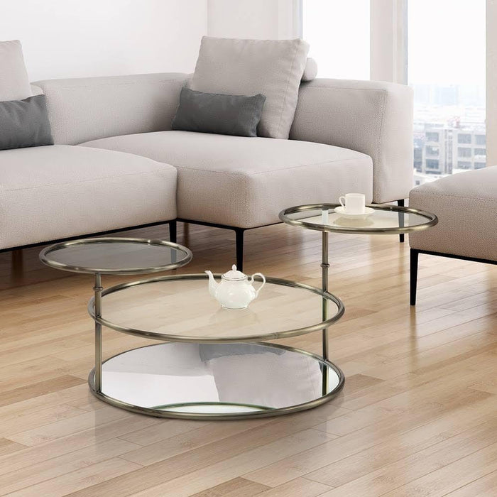 Furniture of America Felix Glass Coffee Table - Cool Stuff & Accessories