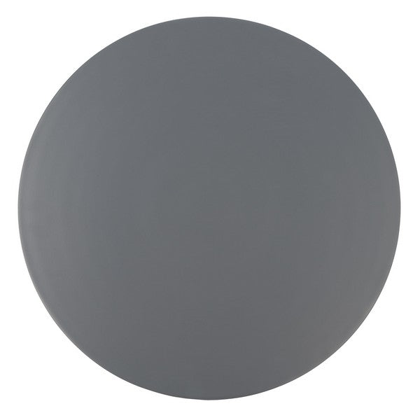 Galium Aluminum Round Top Side Table/Dark Grey