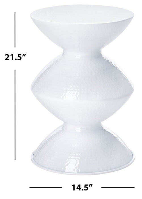 Guildsman Metal Table Stool/White