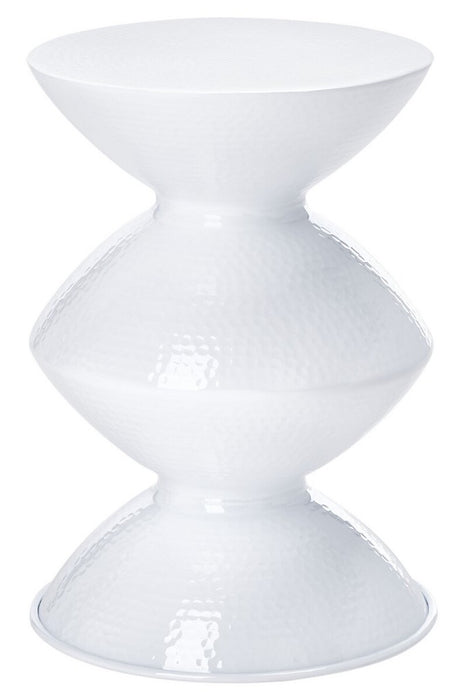 Guildsman Metal Table Stool/White