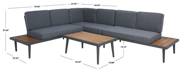 Guthrie Corner Living Set/Grey